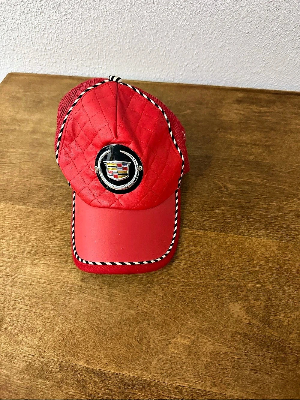 Cadillac Red Trucker Hat Like New